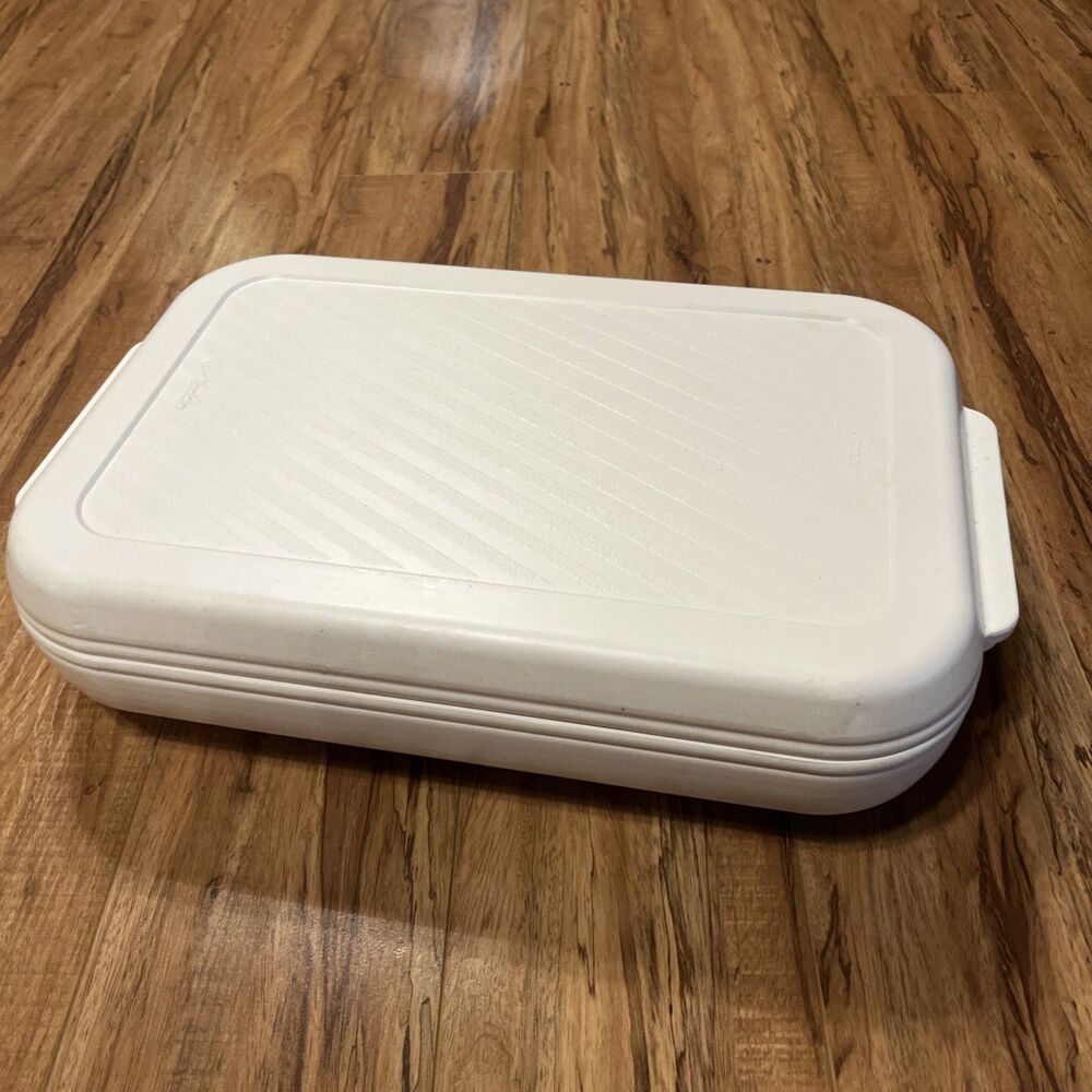 Aladdin TempReserve White Insulated Food Server Carrier Made in USA Plastic